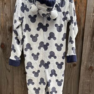 Disney Gray and Navy Mickey Mouse Onesie. Small but runs big